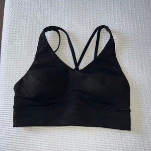 Lululemon In Alignment Longline Sports Bra - Black - Size 8
